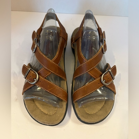 Eastland brown leather strappy sandals size 7 M - Picture 11 of 11